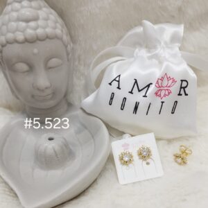 ARETE DE TAPON FLOR LUNAR CIRCONIA # 5.523
