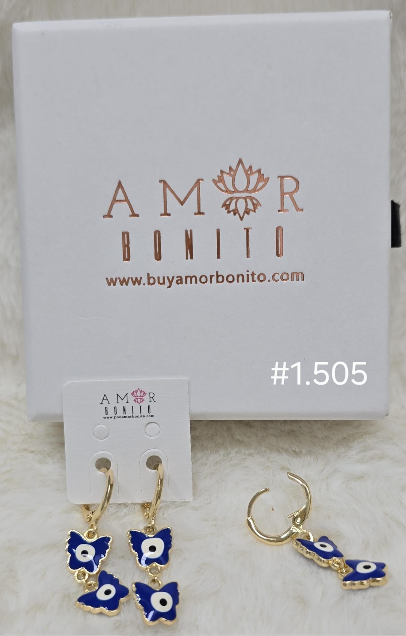 ARETE COLGANTE 2 OJOS ABRE CAMINO #1.505
