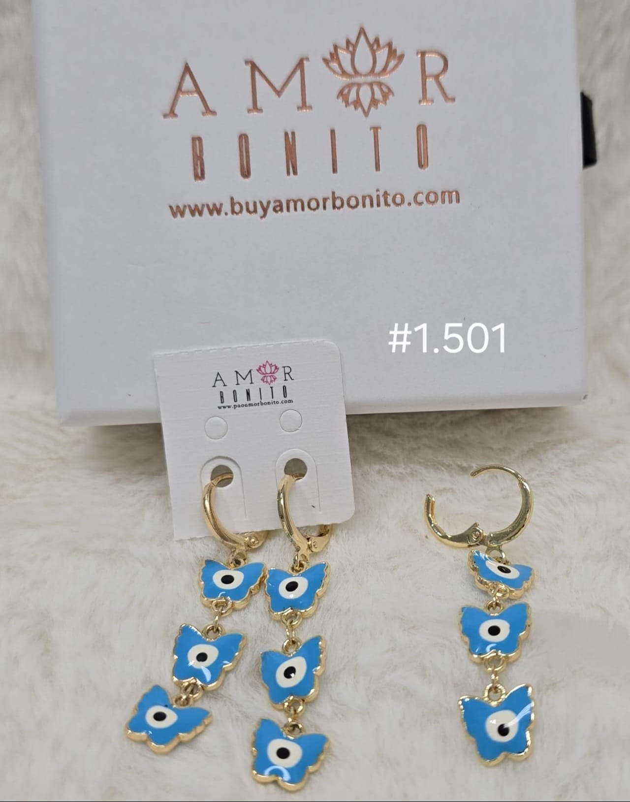 ARETE COLGANTE 3 OJOS #1.501