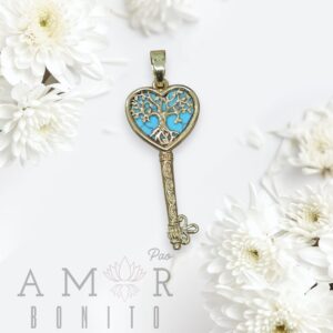 Llave Árbol Sagrado Turquesa